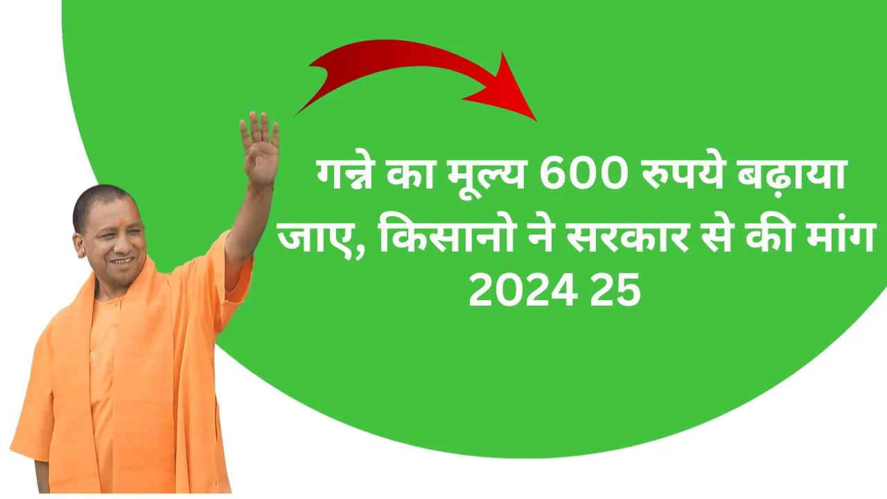 Ganna Rate गन्ने का मूल्य 600 रुपये बढ़ाया जाए, किसानो ने सरकार से की मांग